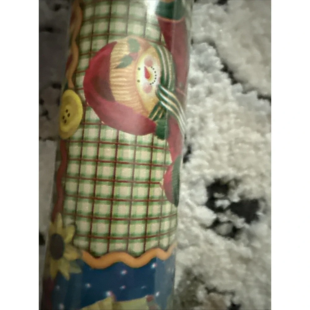 Jessica Stewart Wrapping Paper Snowplace Like Home 24 X 20 Country Winter Floral